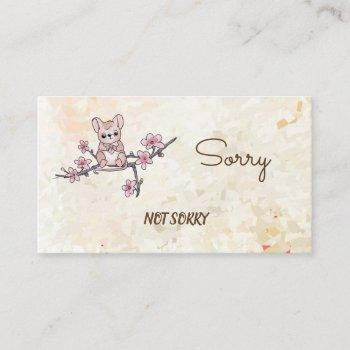 mouse on the branch business card