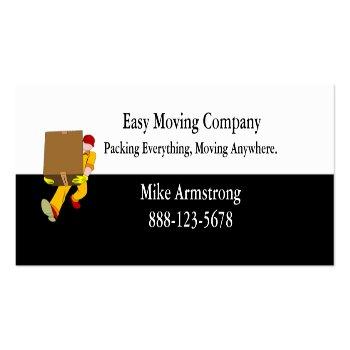 Small Moving Company Mover Box Mini Business Card Front View
