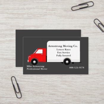 moving company moving truck mover business card