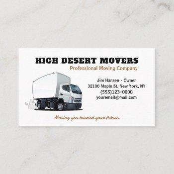 moving company truck mover service business card
