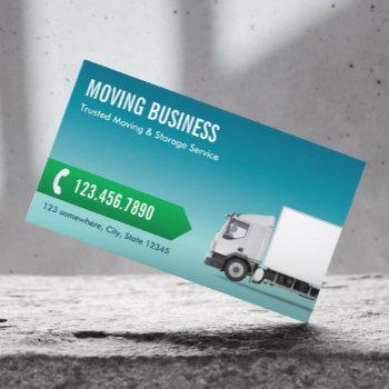 moving truck professional delivery business card
