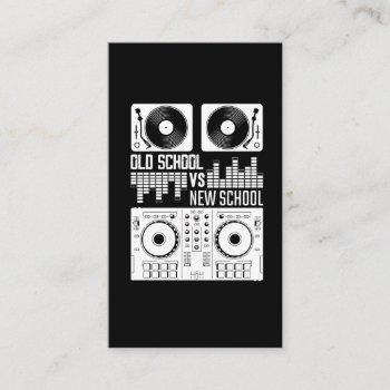 music producer dj old school vinyl electro techno business card