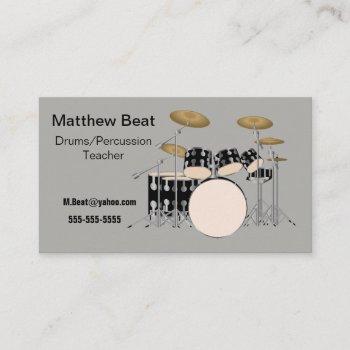 music professional. drums/percussion. business card