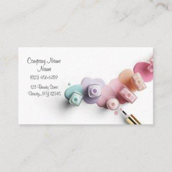 nail beauty salon business business card