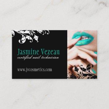 nail technician business cards