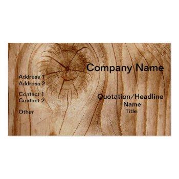 Small Natural Wood Professional Business Cards Front View
