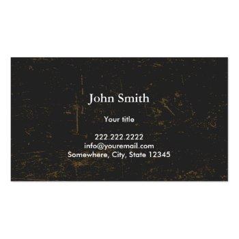 Small Nautical Anchor Vintage Grunge Dark Business Card Back View