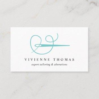 needle & thread | seamstress tailor alterations business card