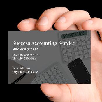 new accountant service business cards