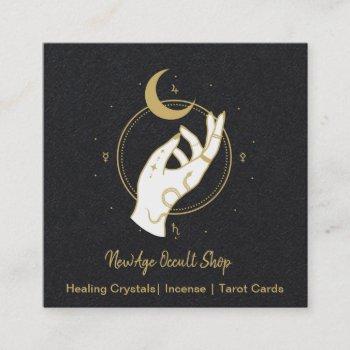 Small New Age Occult Shop Square Business Card Front View