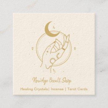 Small New Age Occult Shop Square Business Card Front View