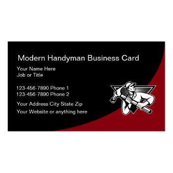 Small New Handyman Businesscards Business Card Front View