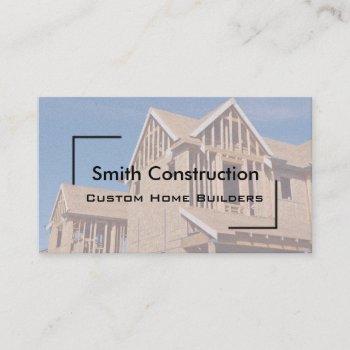 new home construction business card