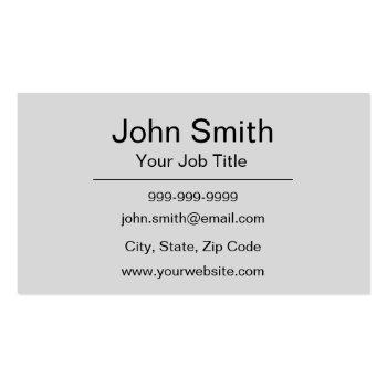 Small New Home Construction Business Card Back View