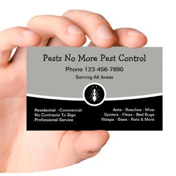 new pest control exterminating business card