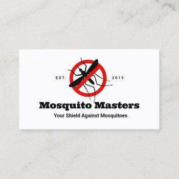 no mosquito pest control icon business card