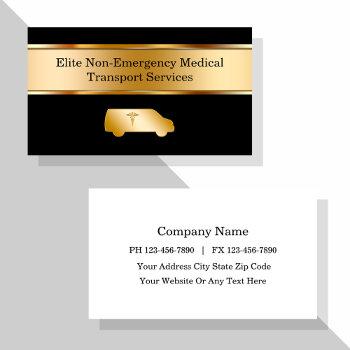 non emergency medical transport business card