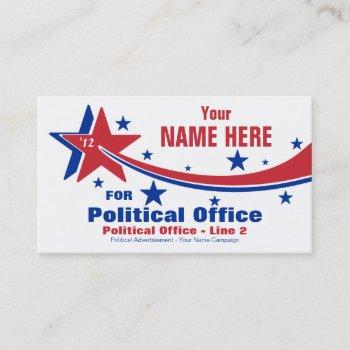 non-partisan political election campaign business card