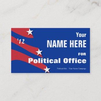 non partisan - political election campaign business card