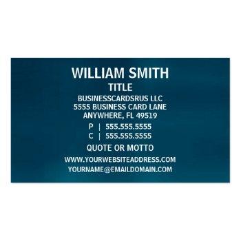 Small Notary Brushed Business Card Back View