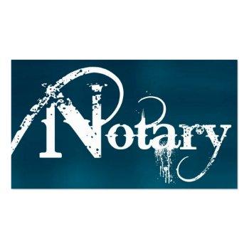 Small Notary Brushed Business Card Front View