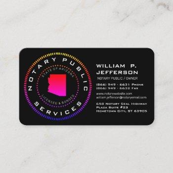 notary public arizona ll business card