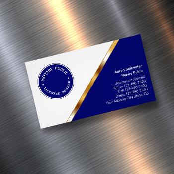 notary public business card magnets