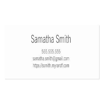 Small Notecards Or Business Cards Back View