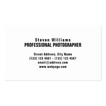 Small Ocean Beach Photo Cover Business Card Back View