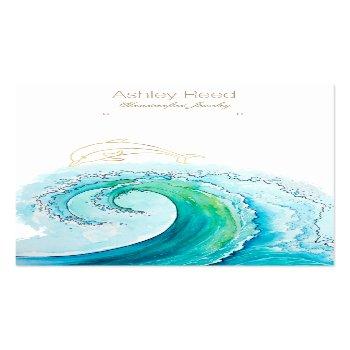 Small Ocean Inspired Jewelry Display Card Front View