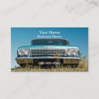 old car business card