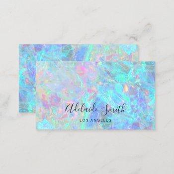 opal texture photo business card