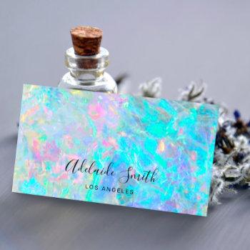 opal texture photo business card