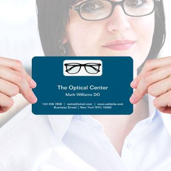 optical store and ophthalmologist business cards 