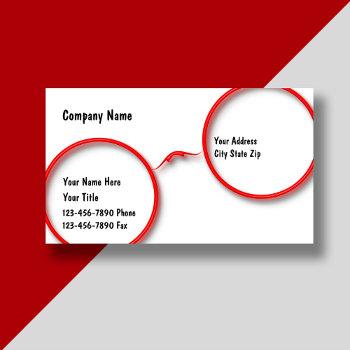 optometry business cards
