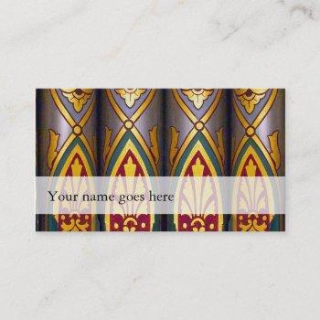 Small Organ Music Business Cards - Decorated Pipes Front View