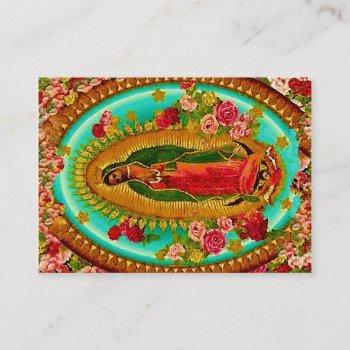 our lady guadalupe mexican saint virgin mary business card