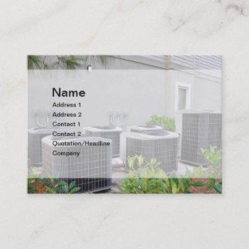 outdoor air conditioner units business card