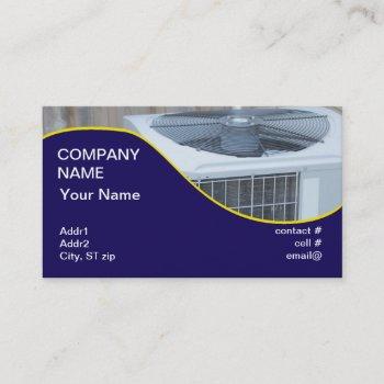 outside heat pump business card