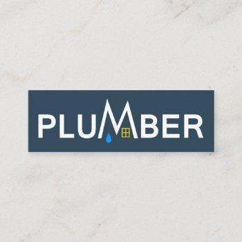 oversize creative plumber signage mini business card