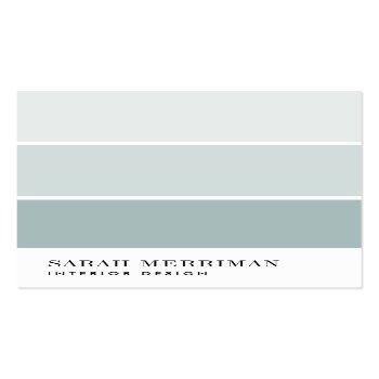 Small Paint Chip | Editable Color Interior Designer Business Card Front View