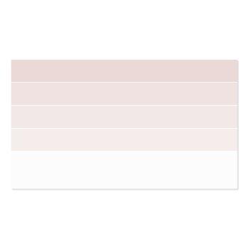 Small Paint Swatch Chip Modern Decor Ombre Blush Pink Business Card Back View