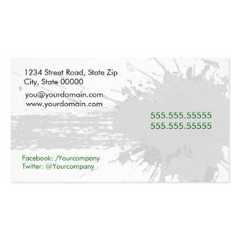 Small Painter Business Card Back View