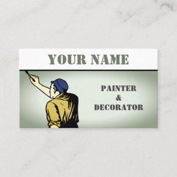 painter & decorator business card