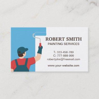 painter painting services business card
