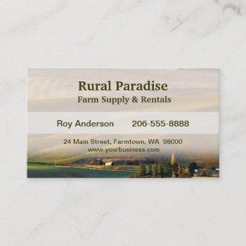 palouse sunrise business card