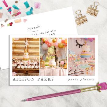 party planner / other business card