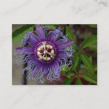 Small Passion Flower Business Card Front View
