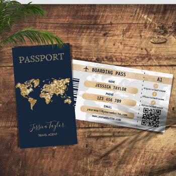 passport travel makeup world map boarding pass business card