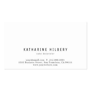 Small Pastel Colors Sprinkles White Business Card Back View